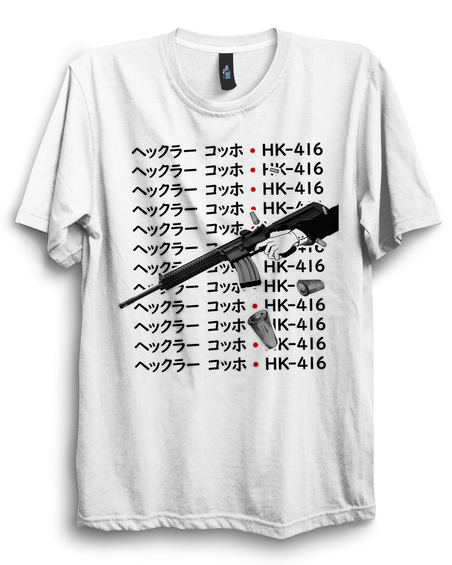 HK416 - Anime T-Shirt - Dark Aesthetics and Anime Clothing Streetwear