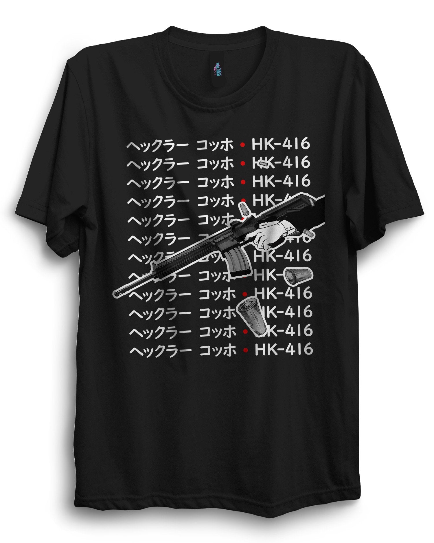 HK416 - Anime T-Shirt - Dark Aesthetics and Anime Clothing Streetwear